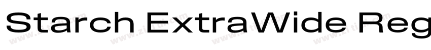 Starch ExtraWide Reg字体转换